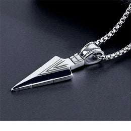 Pharaoh Spear Steel Necklace