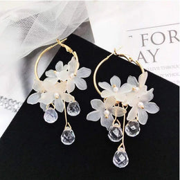White Acrylic Flower Drops
