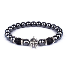 Obsidian Lion Charm Bracelet
