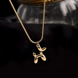 Balloon Dog Steel Necklace