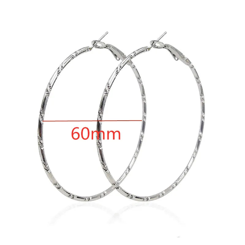 Oversized Smooth Circle Hoops