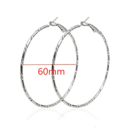 Oversized Smooth Circle Hoops