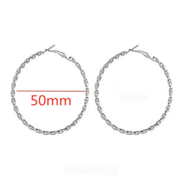 Oversized Smooth Circle Hoops