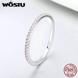 Pink Zircon Stackable Ring