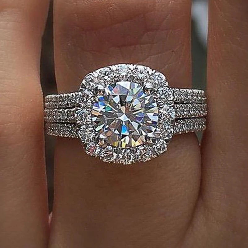 Cubic Zirconia Engagement Ring