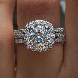 Cubic Zirconia Engagement Ring