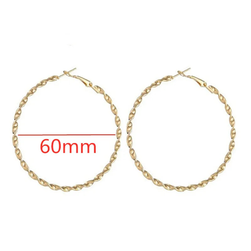 Oversized Smooth Circle Hoops