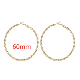Oversized Smooth Circle Hoops