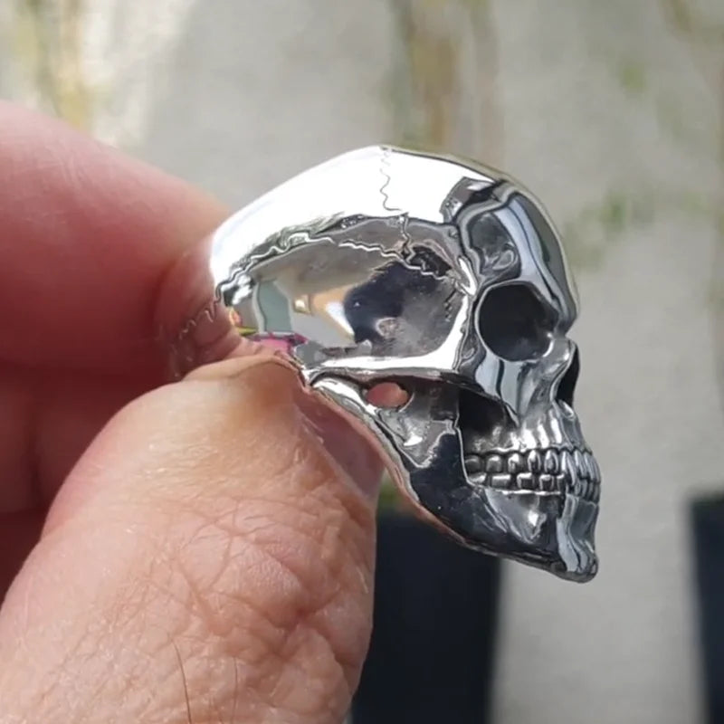Gothic Skull Biker Ring