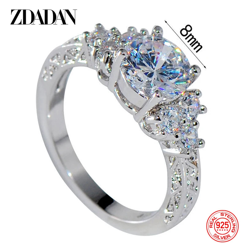 Eight Millimeter Zircon Ring