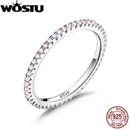 Pink Zircon Stackable Ring
