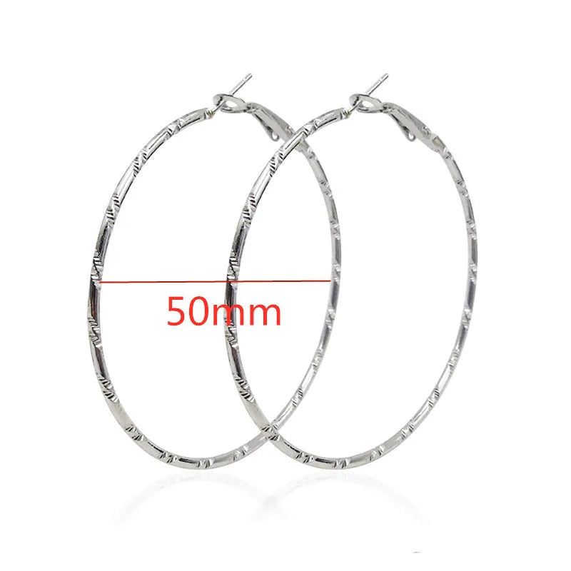 Oversized Smooth Circle Hoops