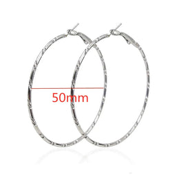 Oversized Smooth Circle Hoops