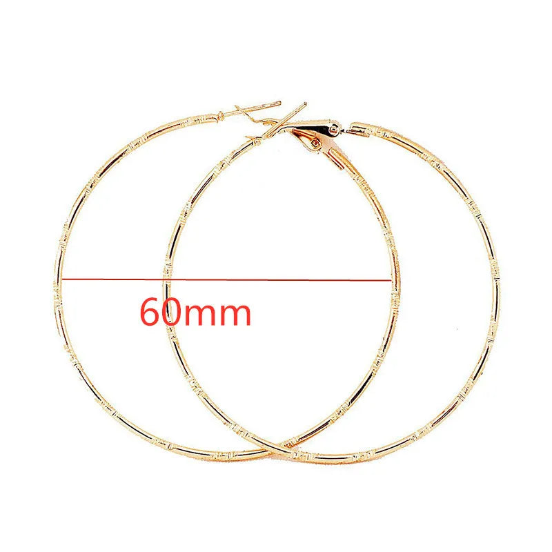 Oversized Smooth Circle Hoops
