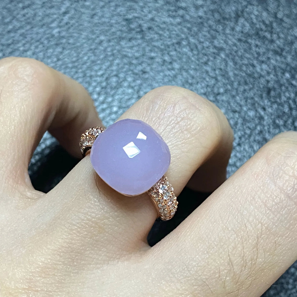 Pink Crystal Candy Ring