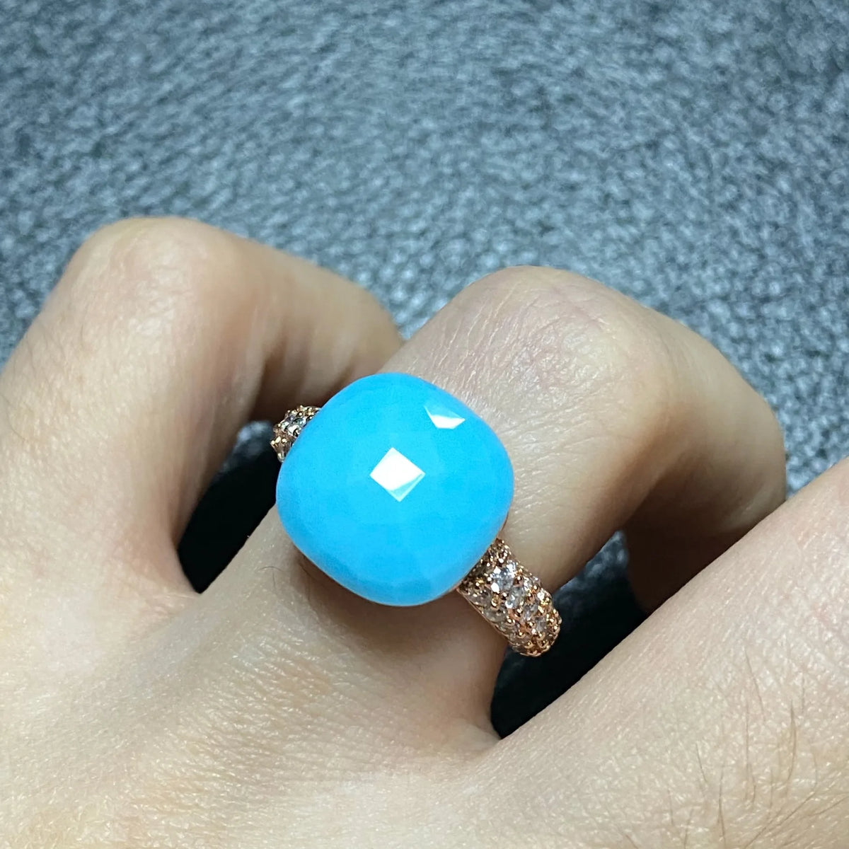 Pink Crystal Candy Ring