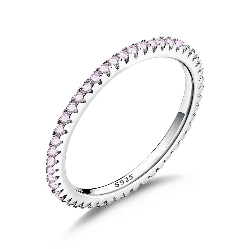 Pink Zircon Stackable Ring