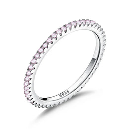 Pink Zircon Stackable Ring