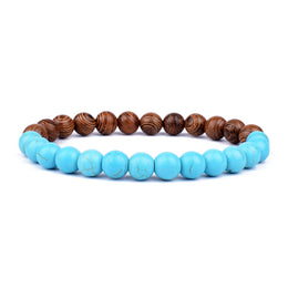 Volcanic Buddha Bead Bracelet