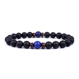 Volcanic Buddha Bead Bracelet