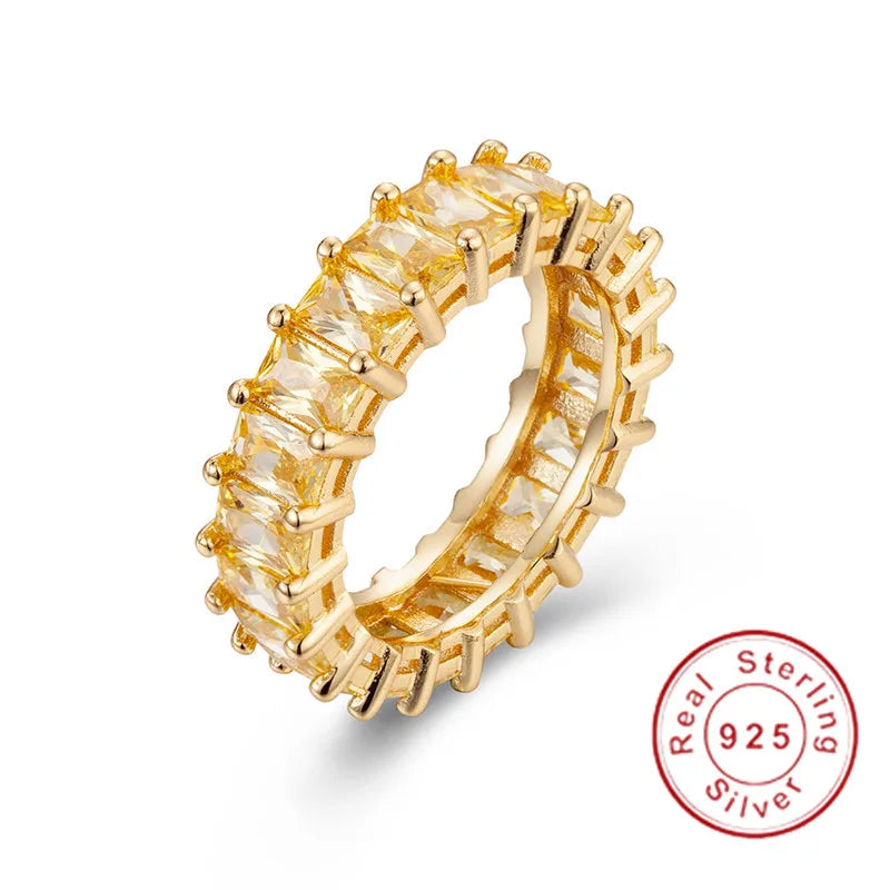 Sterling Zircon Eternity Ring