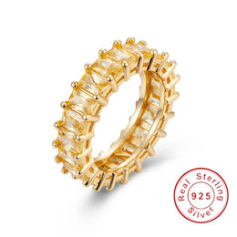 Sterling Zircon Eternity Ring