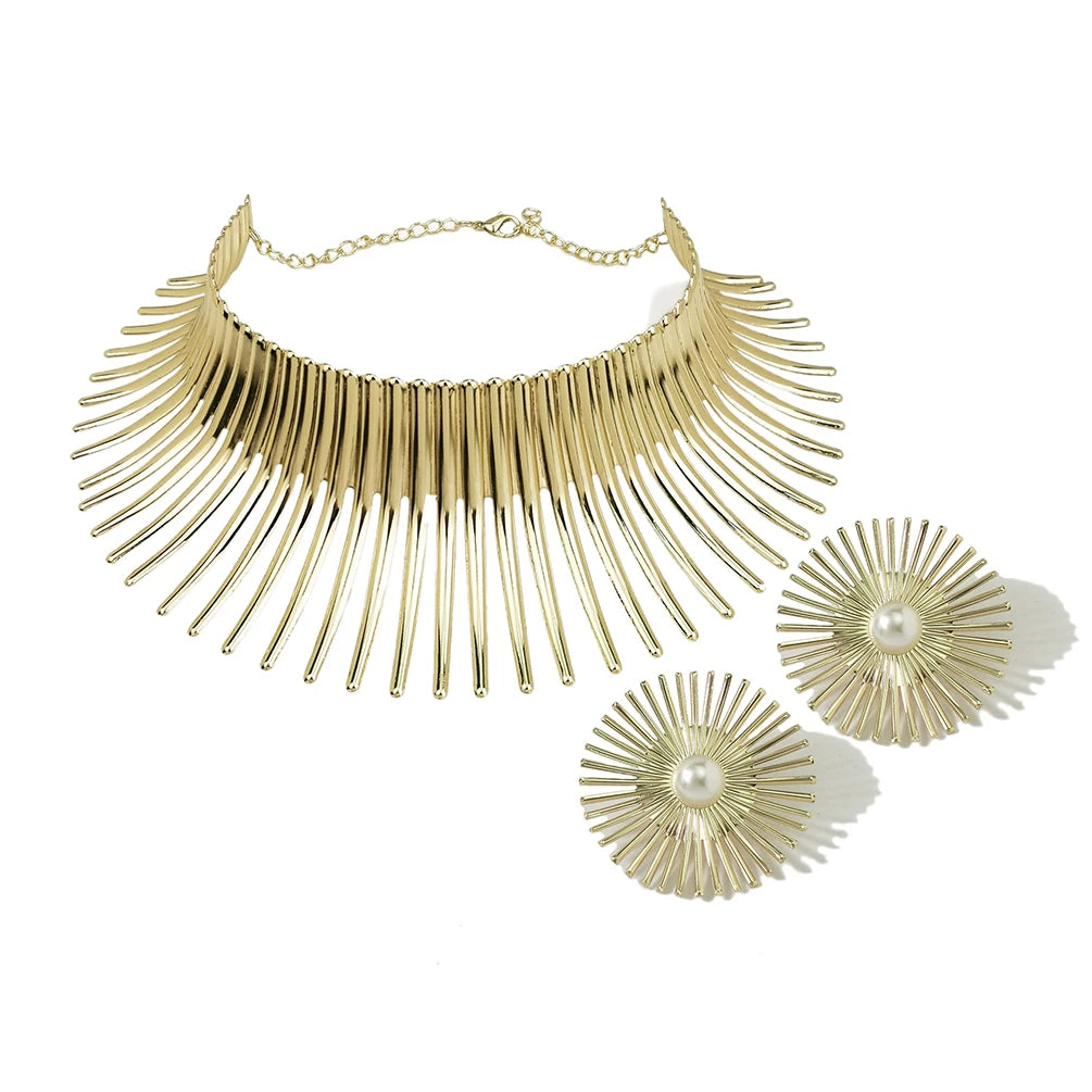 African Torque Jewelry Set