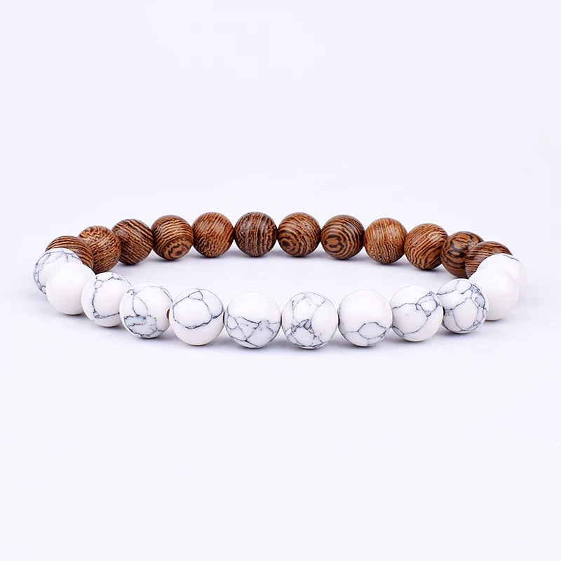 Volcanic Buddha Bead Bracelet