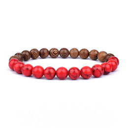 Volcanic Buddha Bead Bracelet