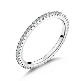 Pink Zircon Stackable Ring