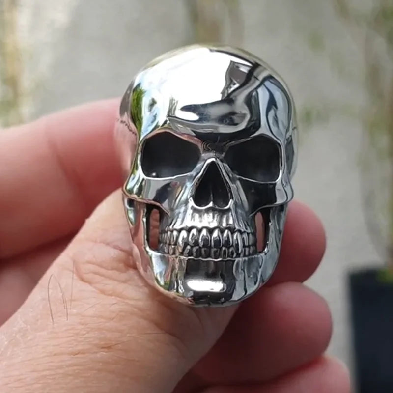 Gothic Skull Biker Ring