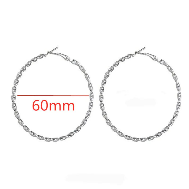 Oversized Smooth Circle Hoops