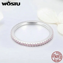 Pink Zircon Stackable Ring