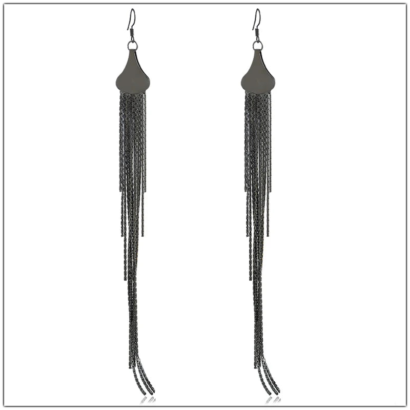 Water Drop Fringe Earrings