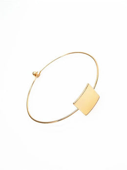 Geometric Black Metal Bangle