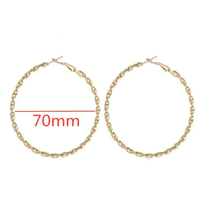 Oversized Smooth Circle Hoops