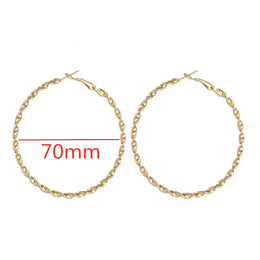 Oversized Smooth Circle Hoops