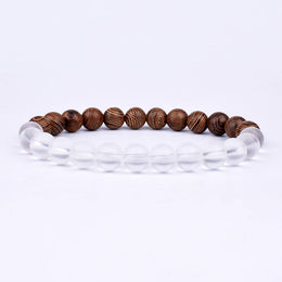Volcanic Buddha Bead Bracelet
