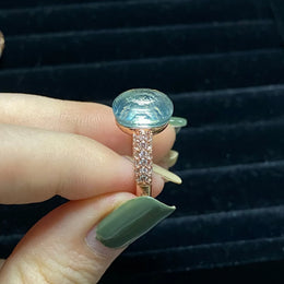 Pink Crystal Candy Ring