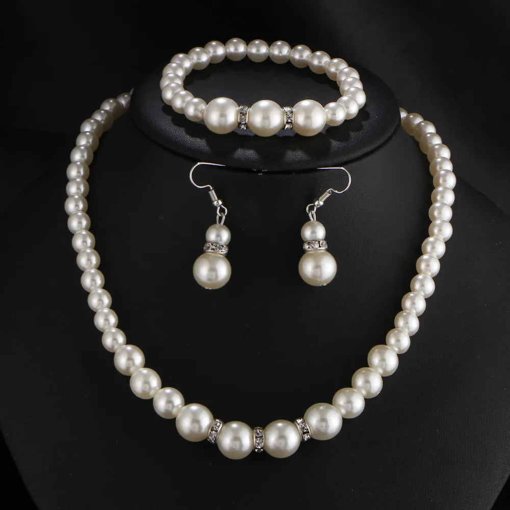 Romantic Pearl Bridal Set