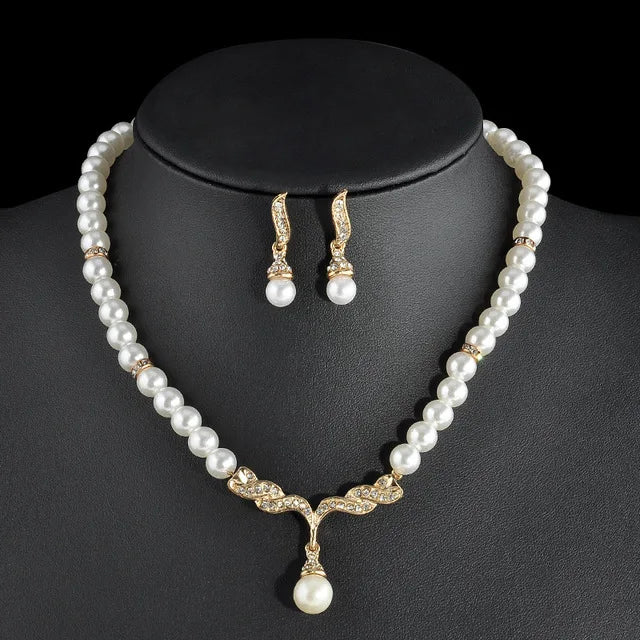 Romantic Pearl Bridal Set