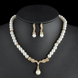 Romantic Pearl Bridal Set