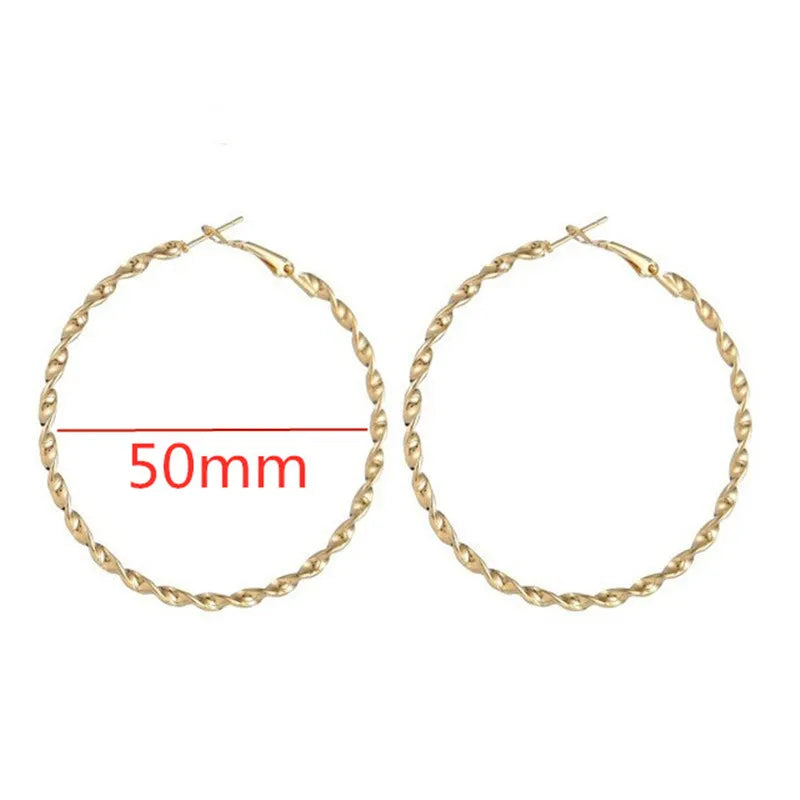 Oversized Smooth Circle Hoops