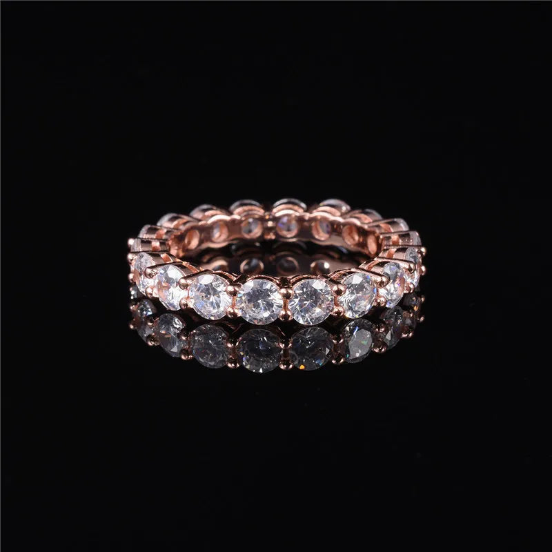Sterling Zircon Eternity Ring