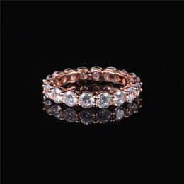 Sterling Zircon Eternity Ring