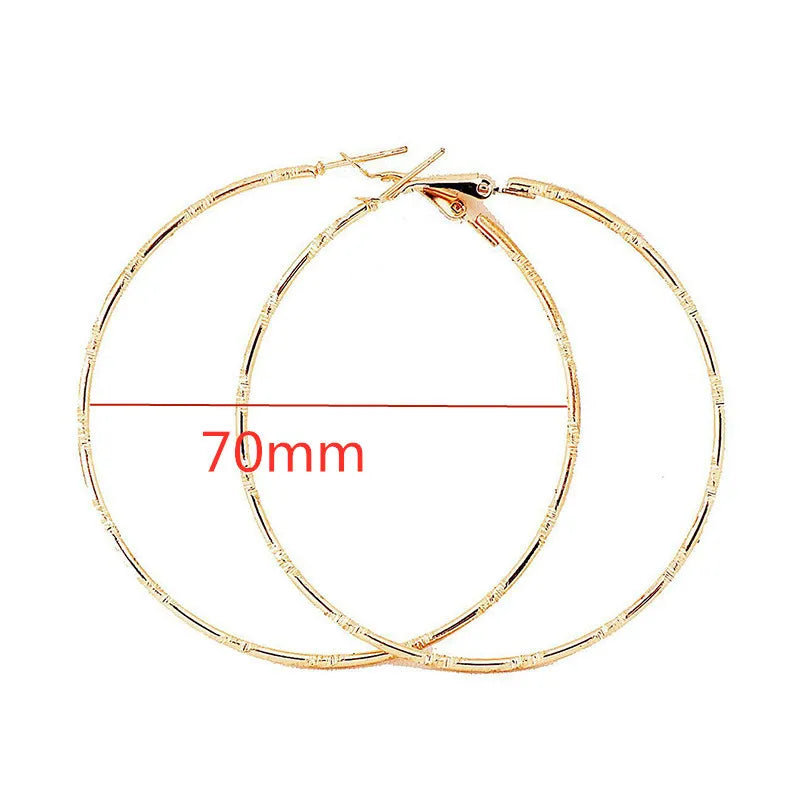 Oversized Smooth Circle Hoops