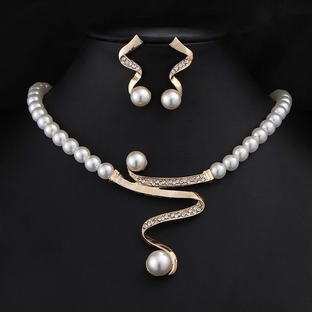 Romantic Pearl Bridal Set