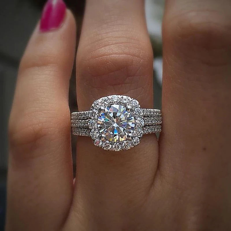Cubic Zirconia Engagement Ring