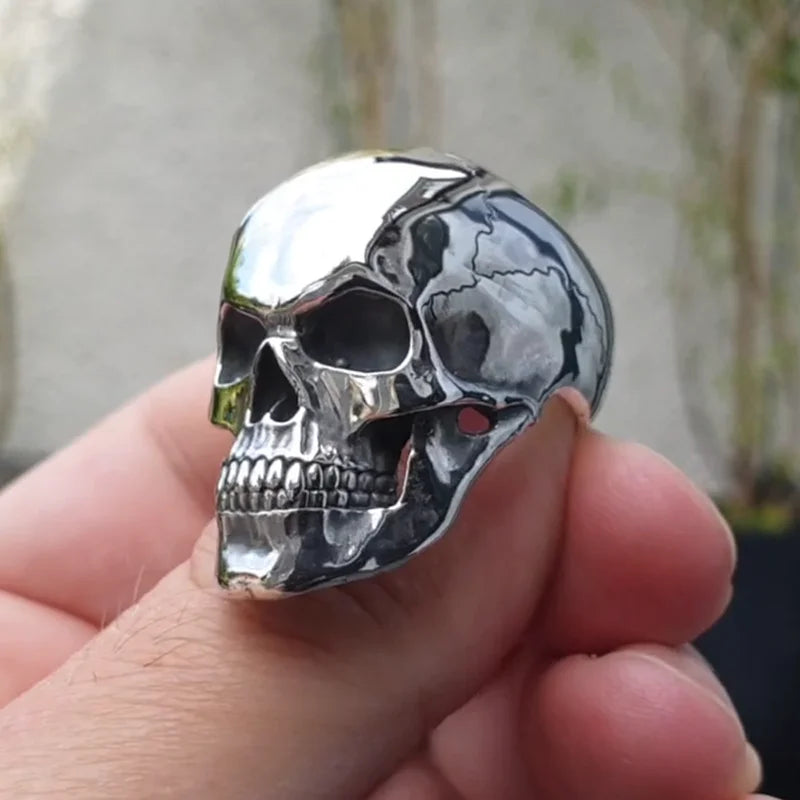 Gothic Skull Biker Ring