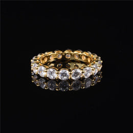 Sterling Zircon Eternity Ring